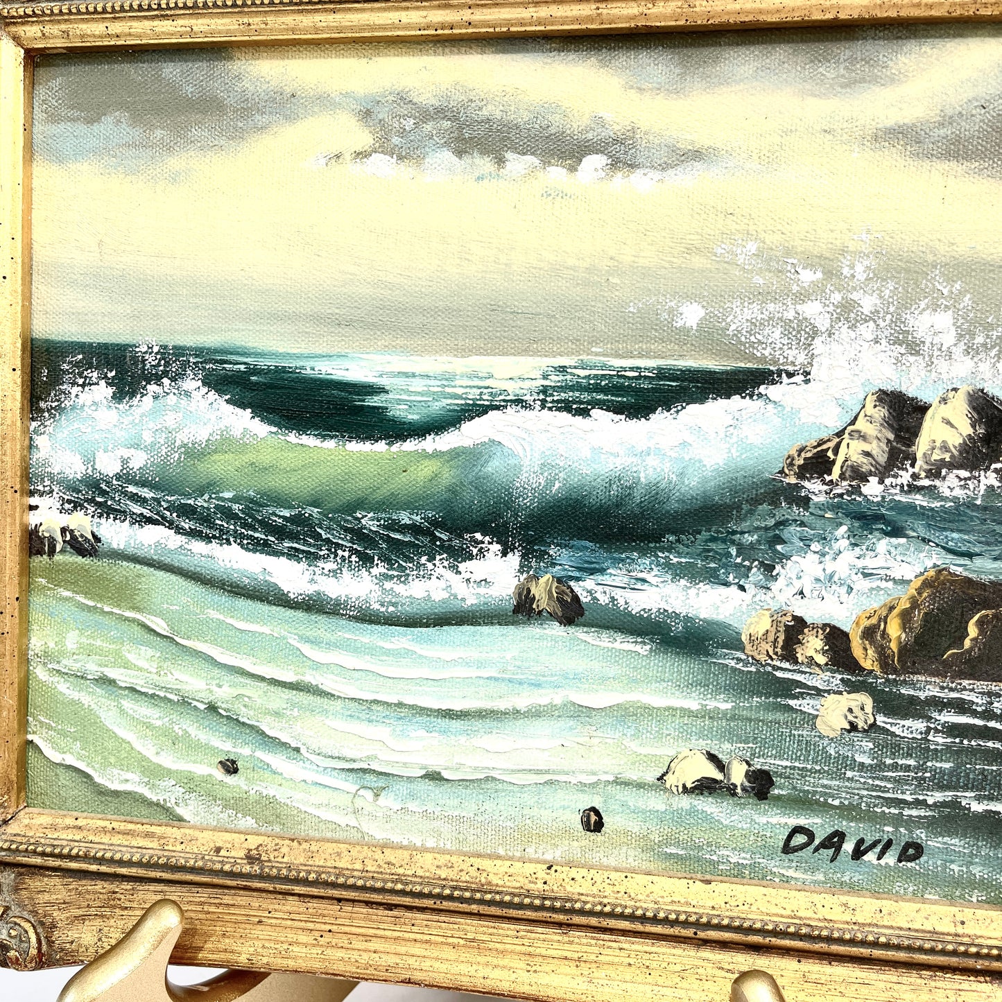 Vintage Seascape Oil on Board