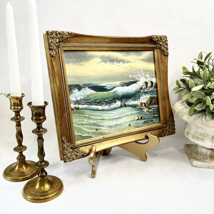 Vintage Seascape Oil on Board