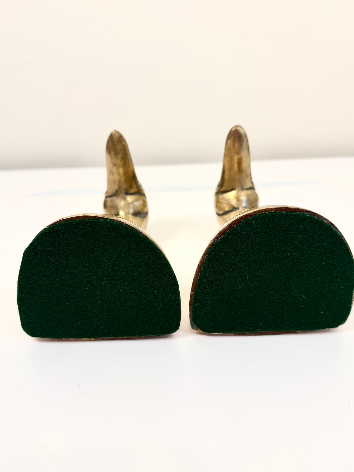 Vintage Brass Duck Bookends