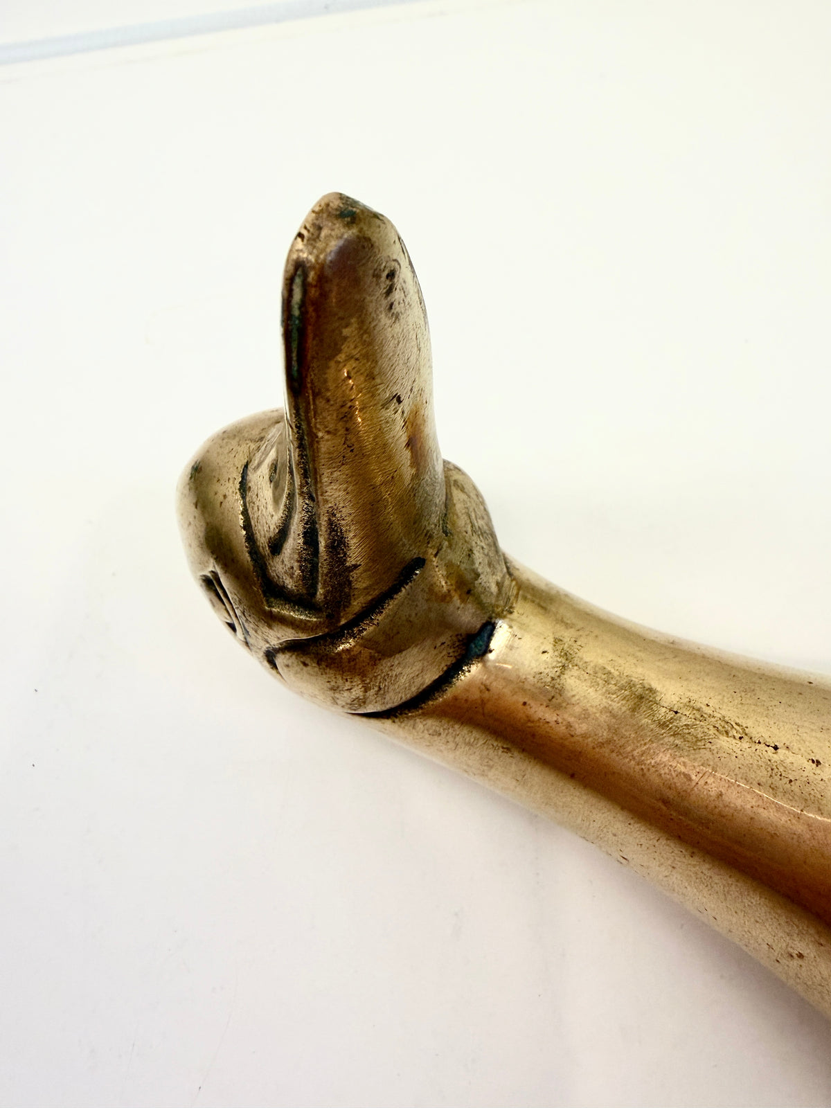 Vintage Brass Duck Bookends