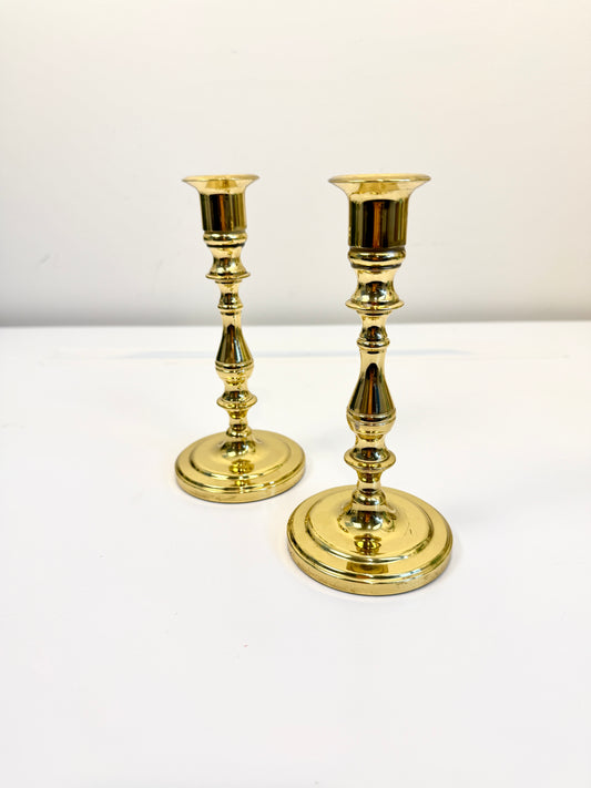 Vintage Brass Candlesticks : Baldwin