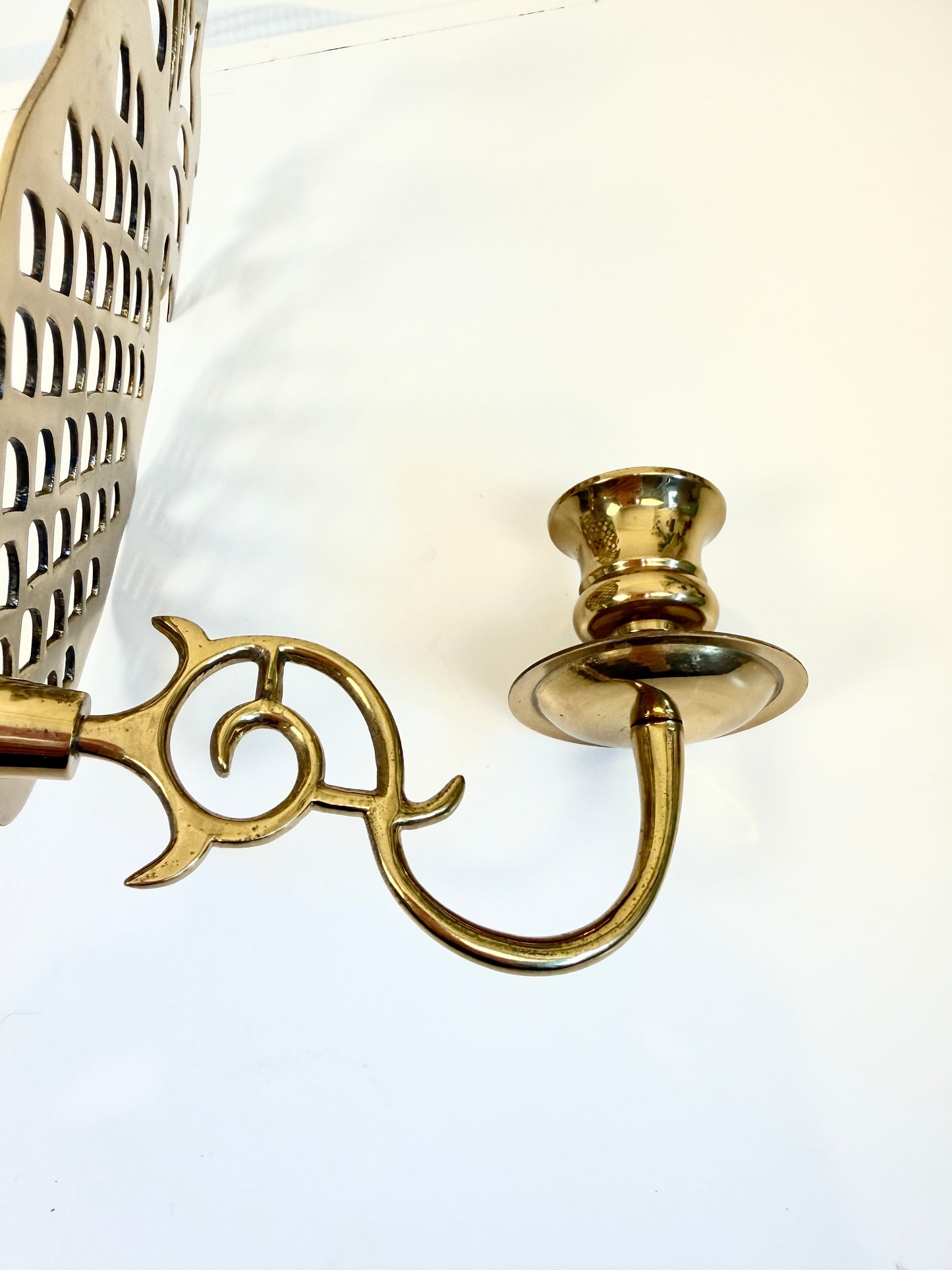 Vintage Brass Pineapple Sconces