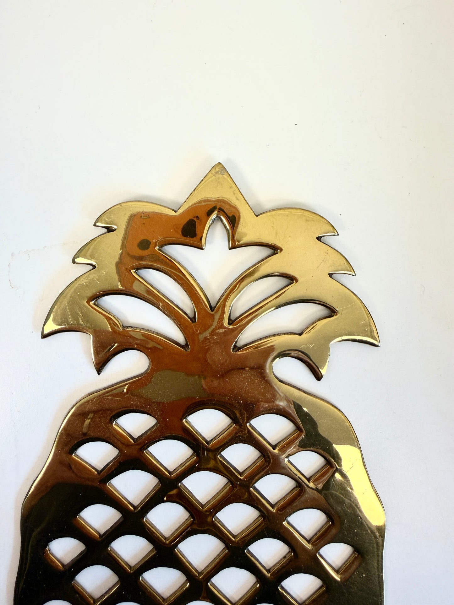 Vintage Brass Pineapple Sconces