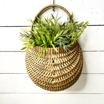 Vintage Wall Pocket Basket