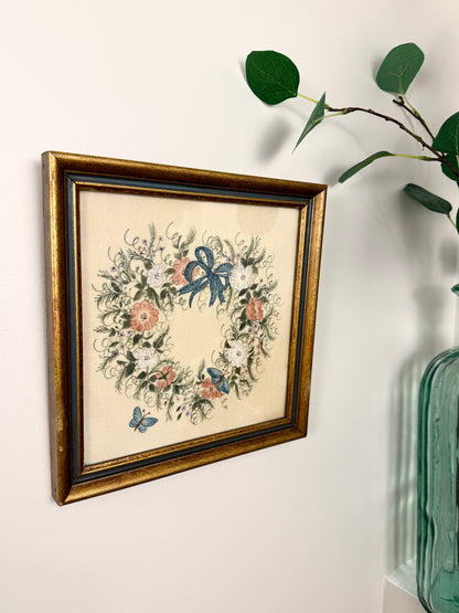 Vintage Wreath Painting