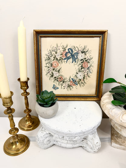 Vintage Wreath Painting