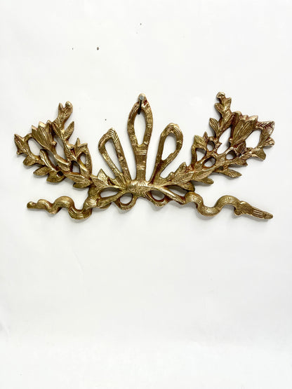Vintage Brass Wall Bow
