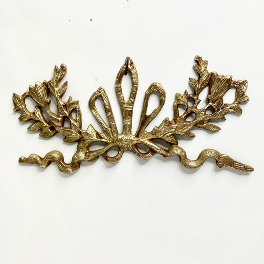 Vintage Brass Wall Bow