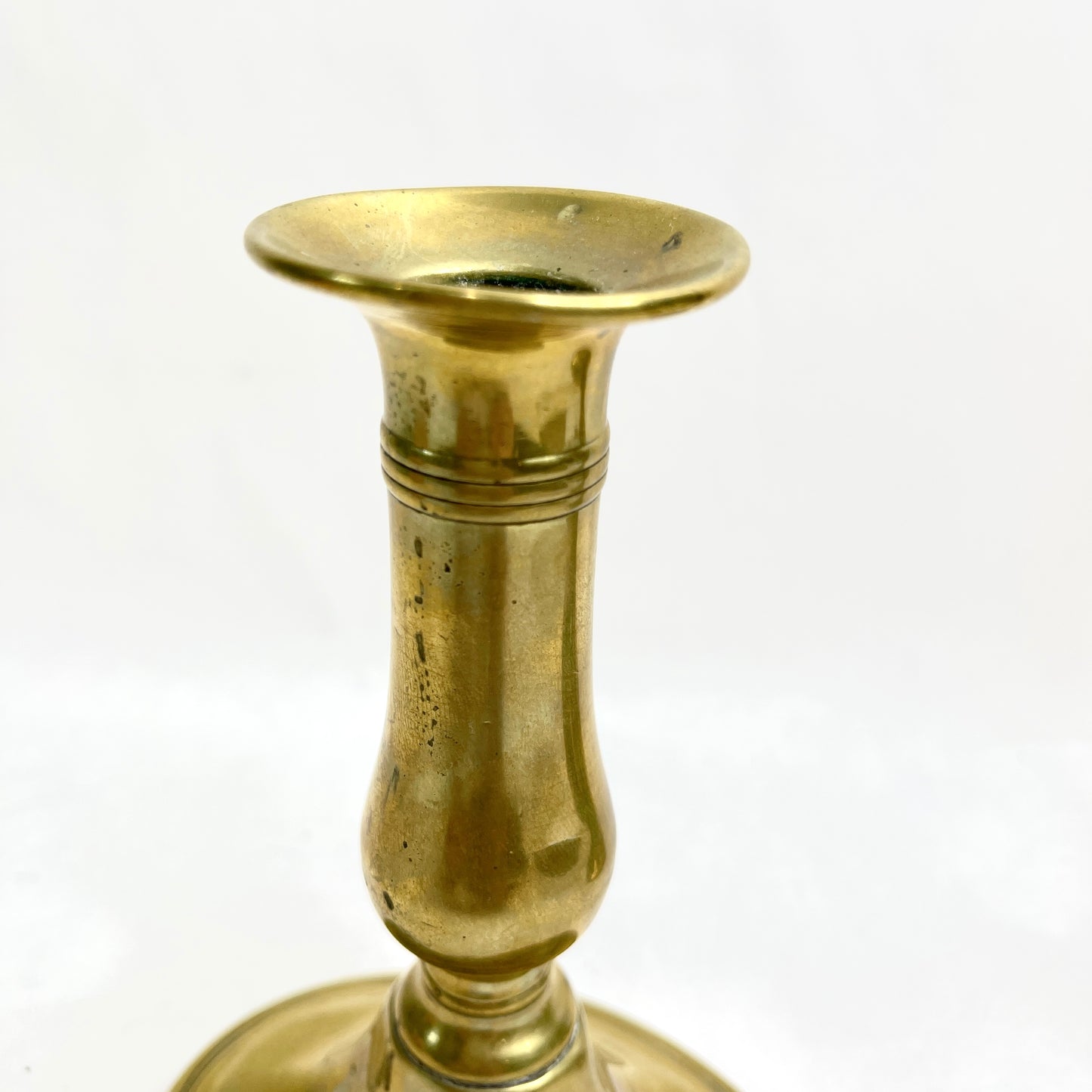 Vintage Brass Oval Candlesticks