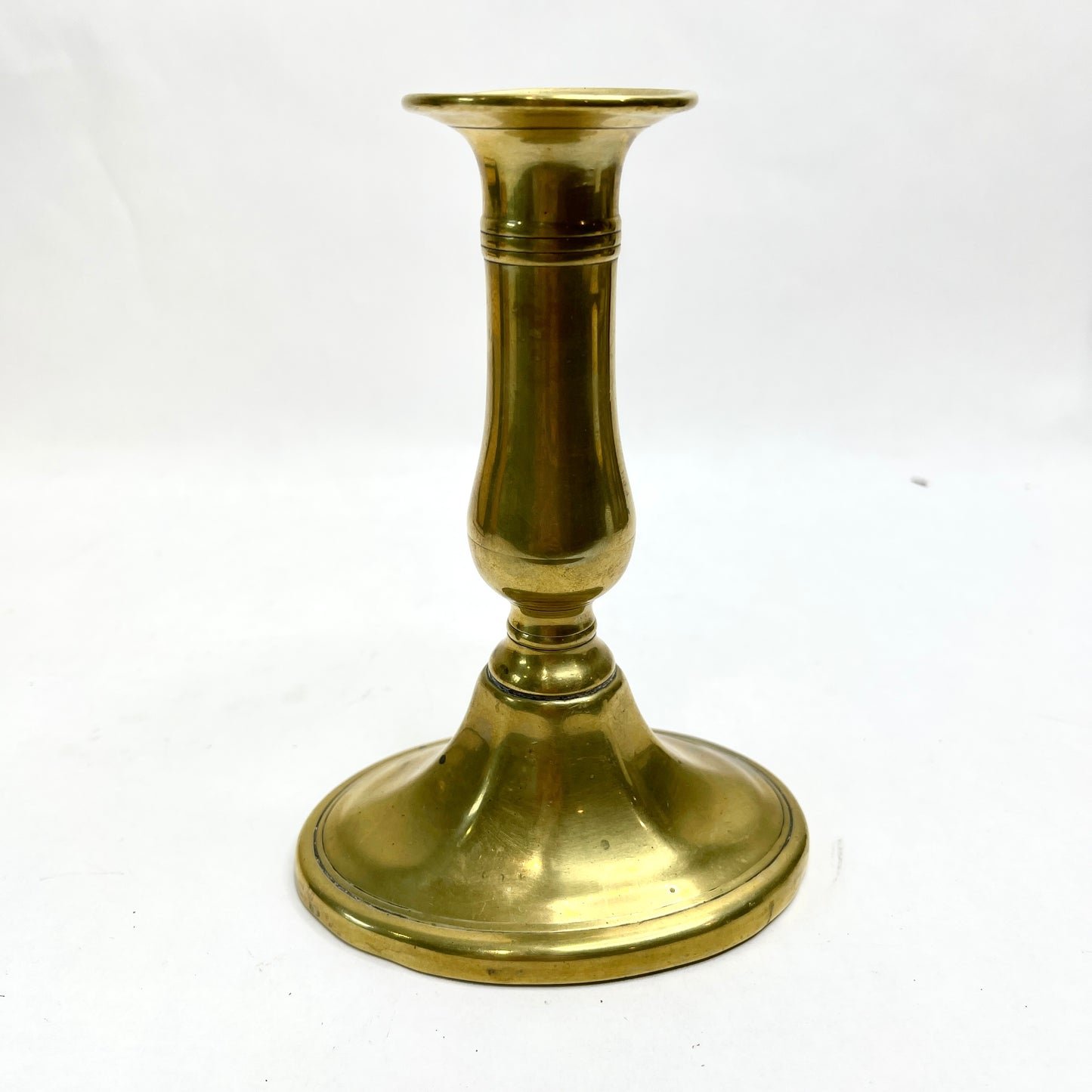 Vintage Brass Oval Candlesticks