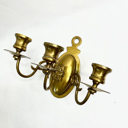 Vintage Brass Sconces - Price is for Pair