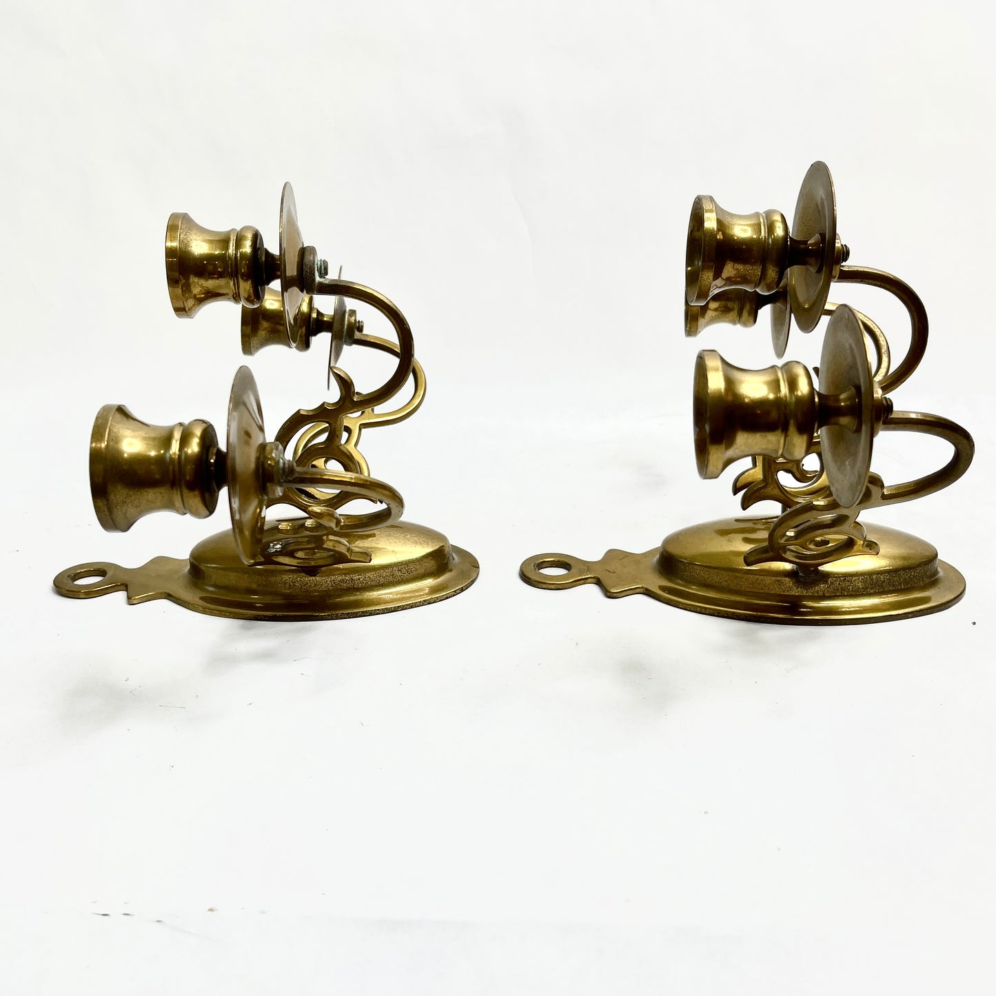 Vintage Brass Sconces - Price is for Pair