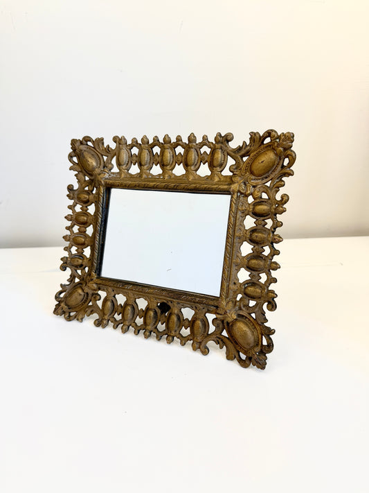 Vintage Vanity Mirror:  Ornate Easel Mirror