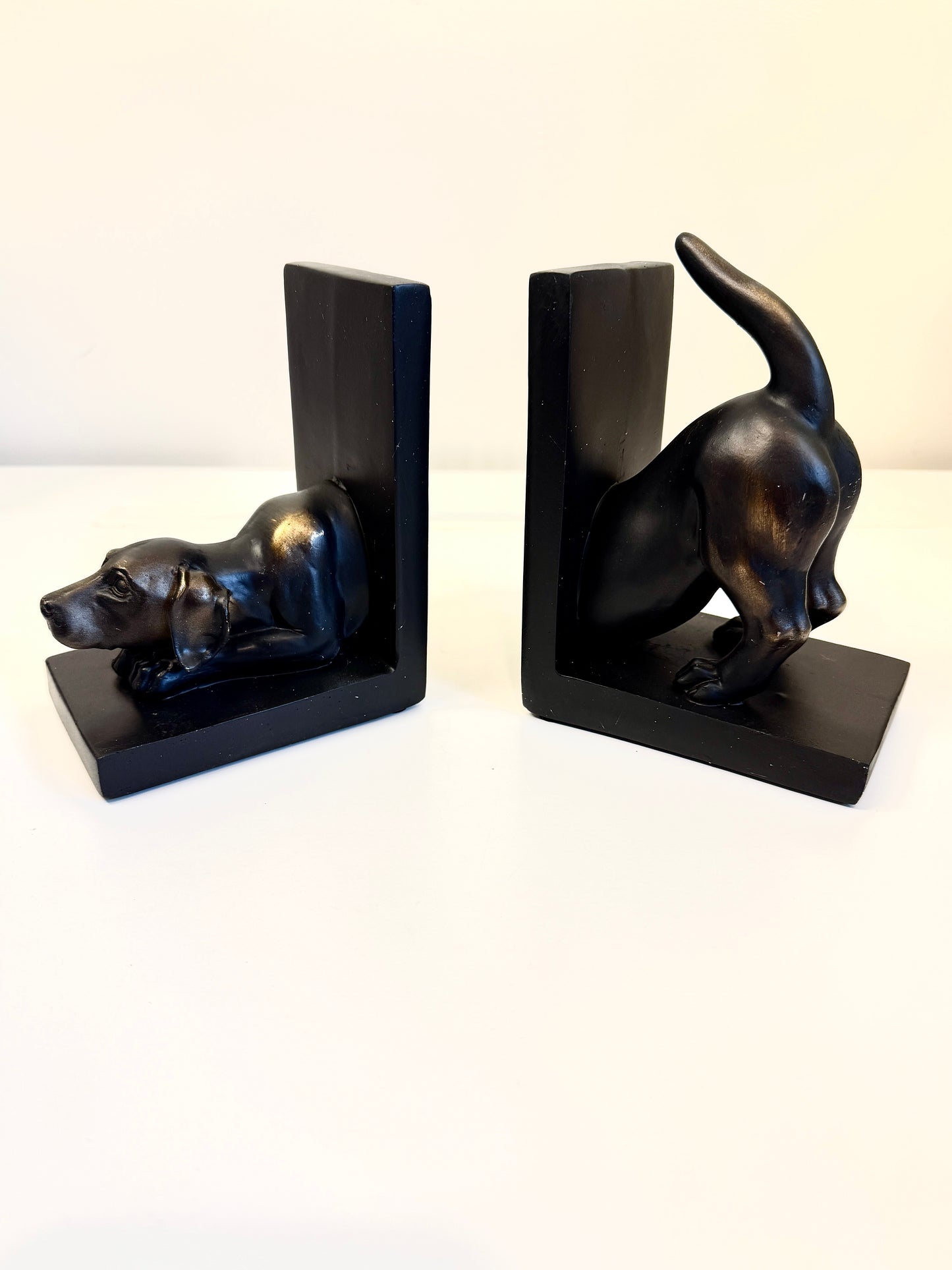 Playful Labrador Bookends