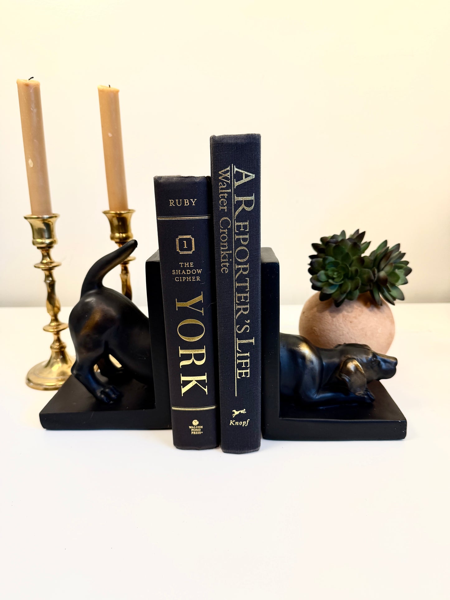 Playful Labrador Bookends