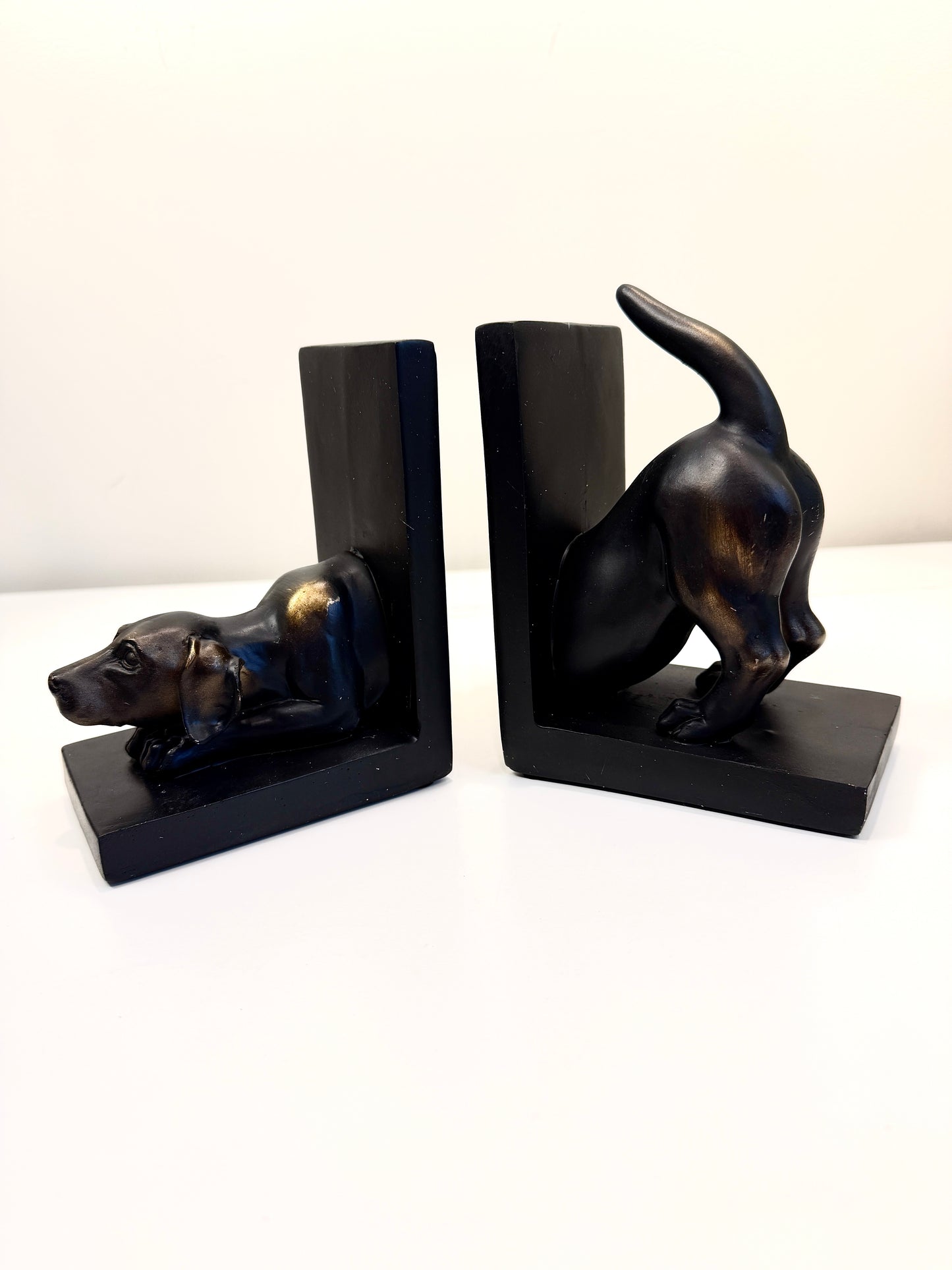 Playful Labrador Bookends