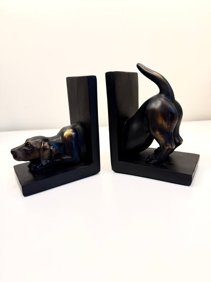 Playful Labrador Bookends