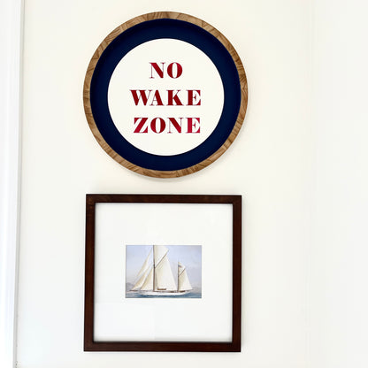 No Wake Zone Sign