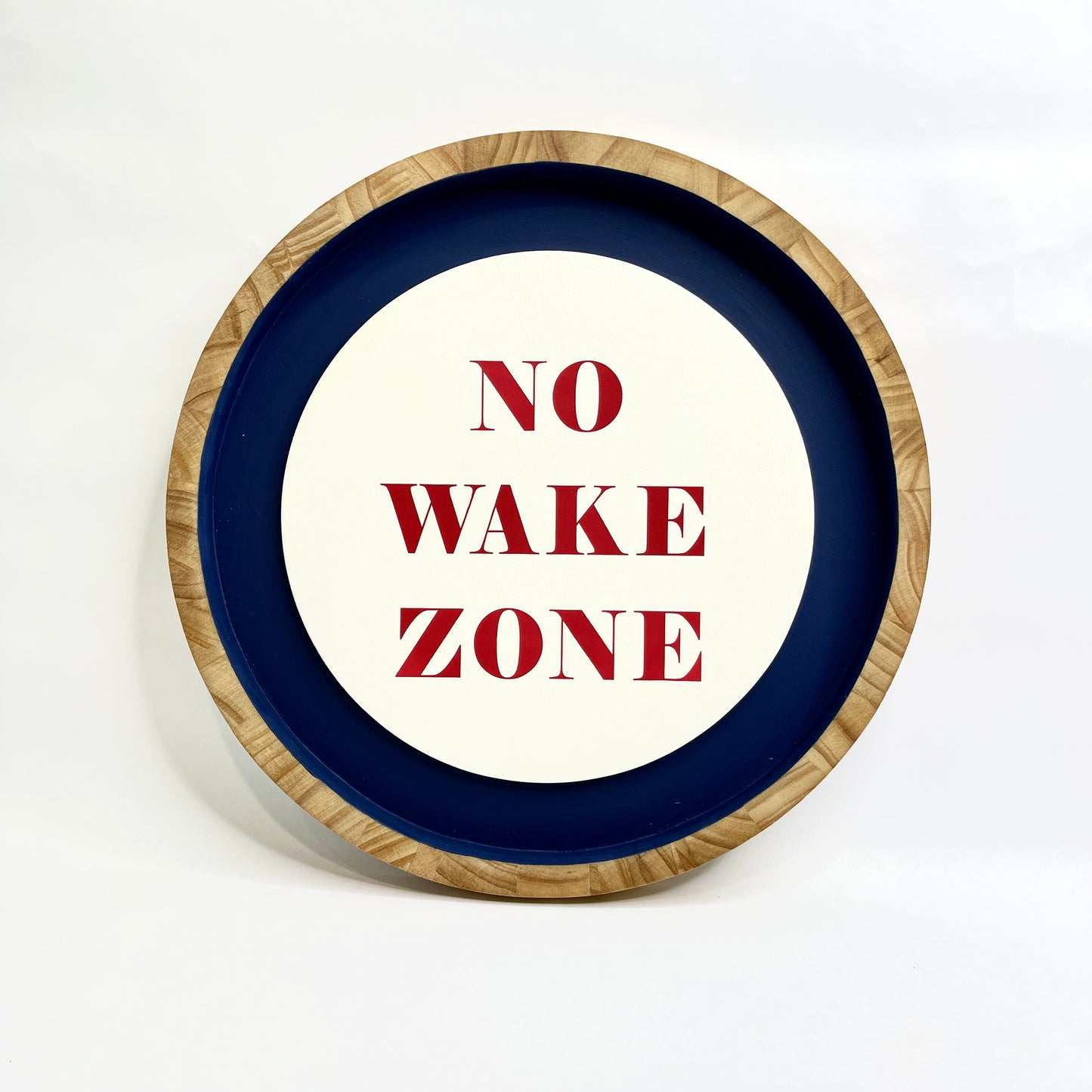 No Wake Zone Sign