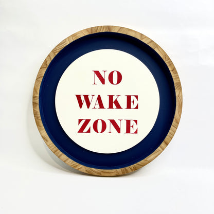 No Wake Zone Sign