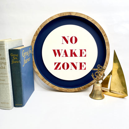 No Wake Zone Sign