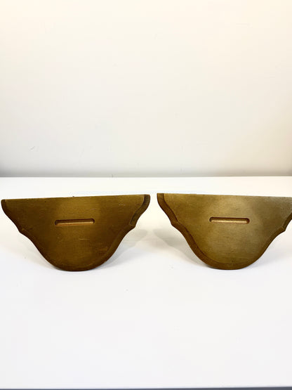 Vintage Syroco Gold Half Round Shelves