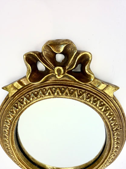 Vintage Gold Mirror: Oval