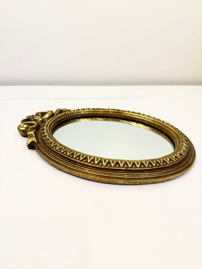 Vintage Gold Mirror: Oval