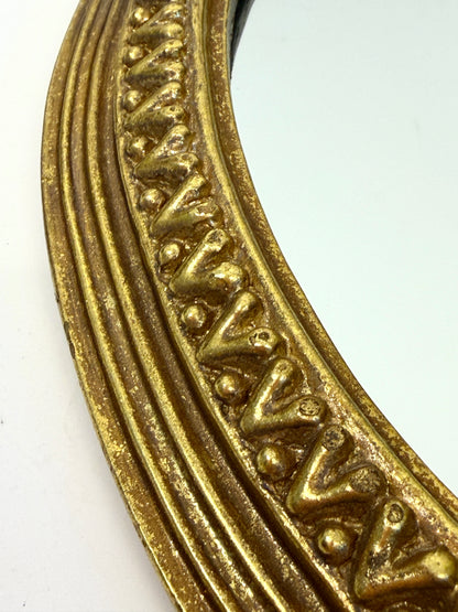 Vintage Gold Mirror: Oval