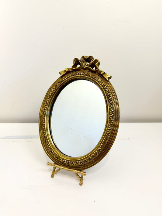 Vintage Gold Mirror: Oval