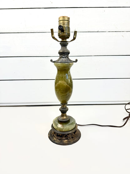 Vintage Green Onyx Lamp