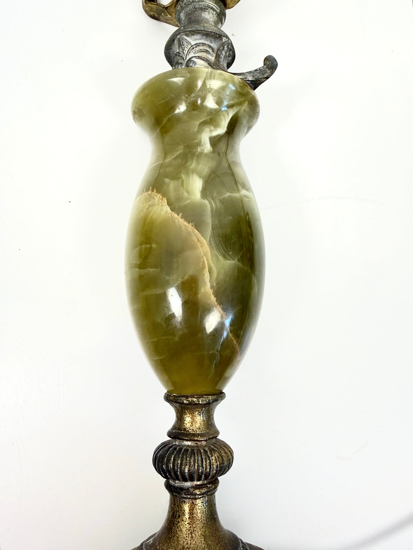 Vintage Green Onyx Lamp
