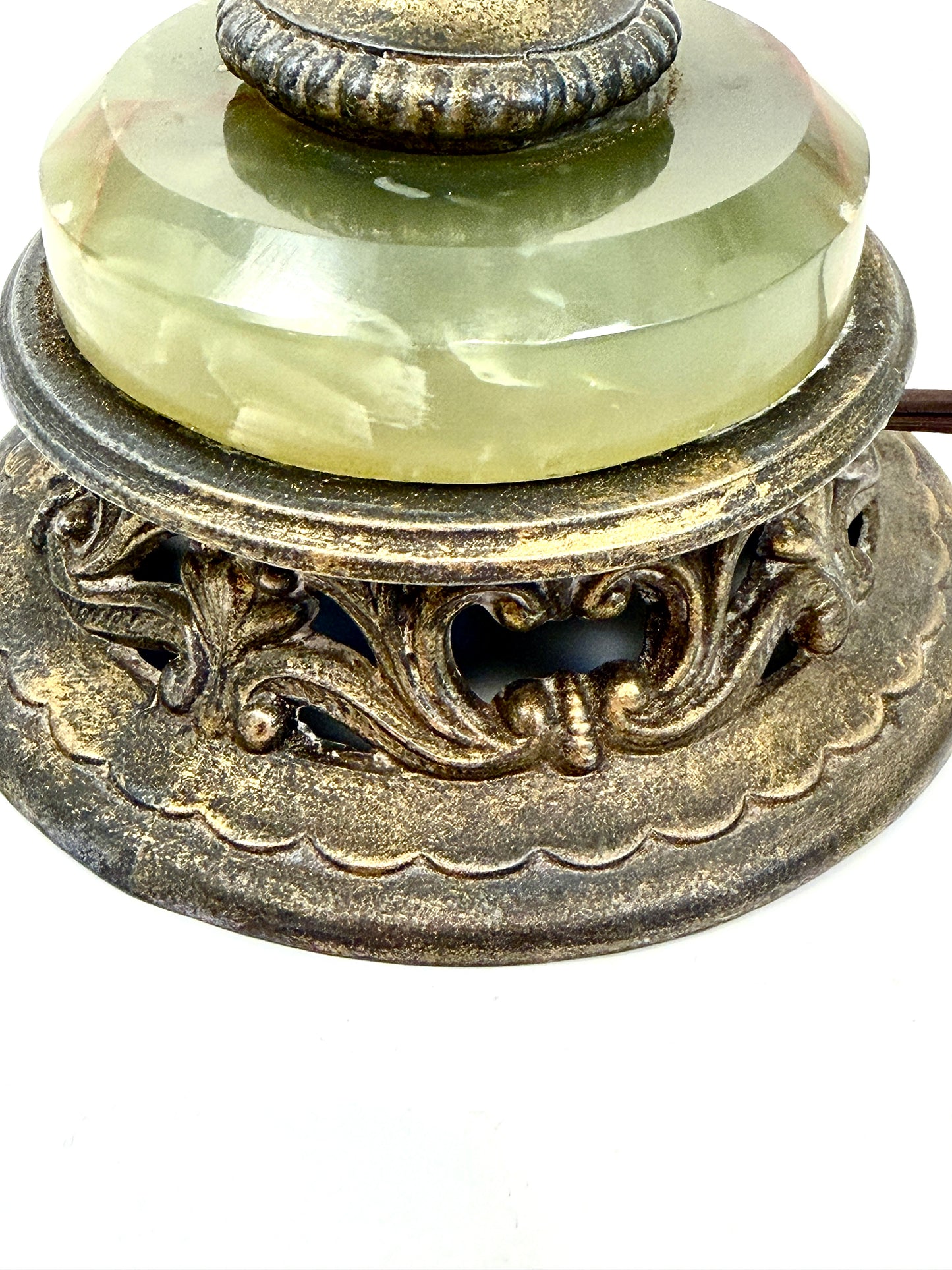 Vintage Green Onyx Lamp
