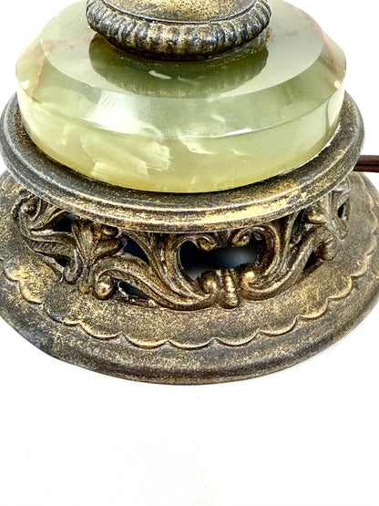 Vintage Green Onyx Lamp