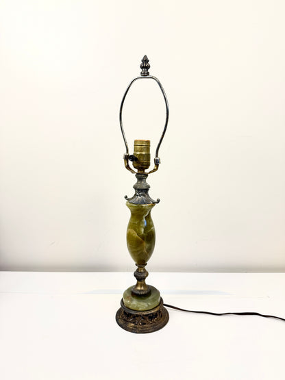 Vintage Green Onyx Lamp