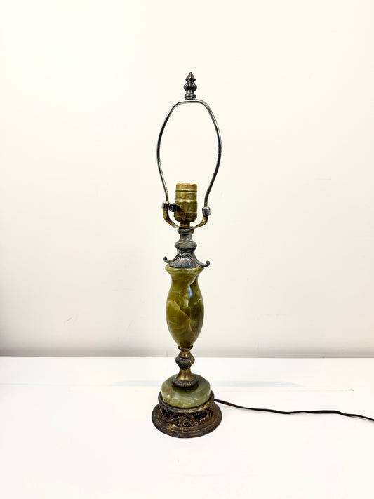 Vintage Green Onyx Lamp