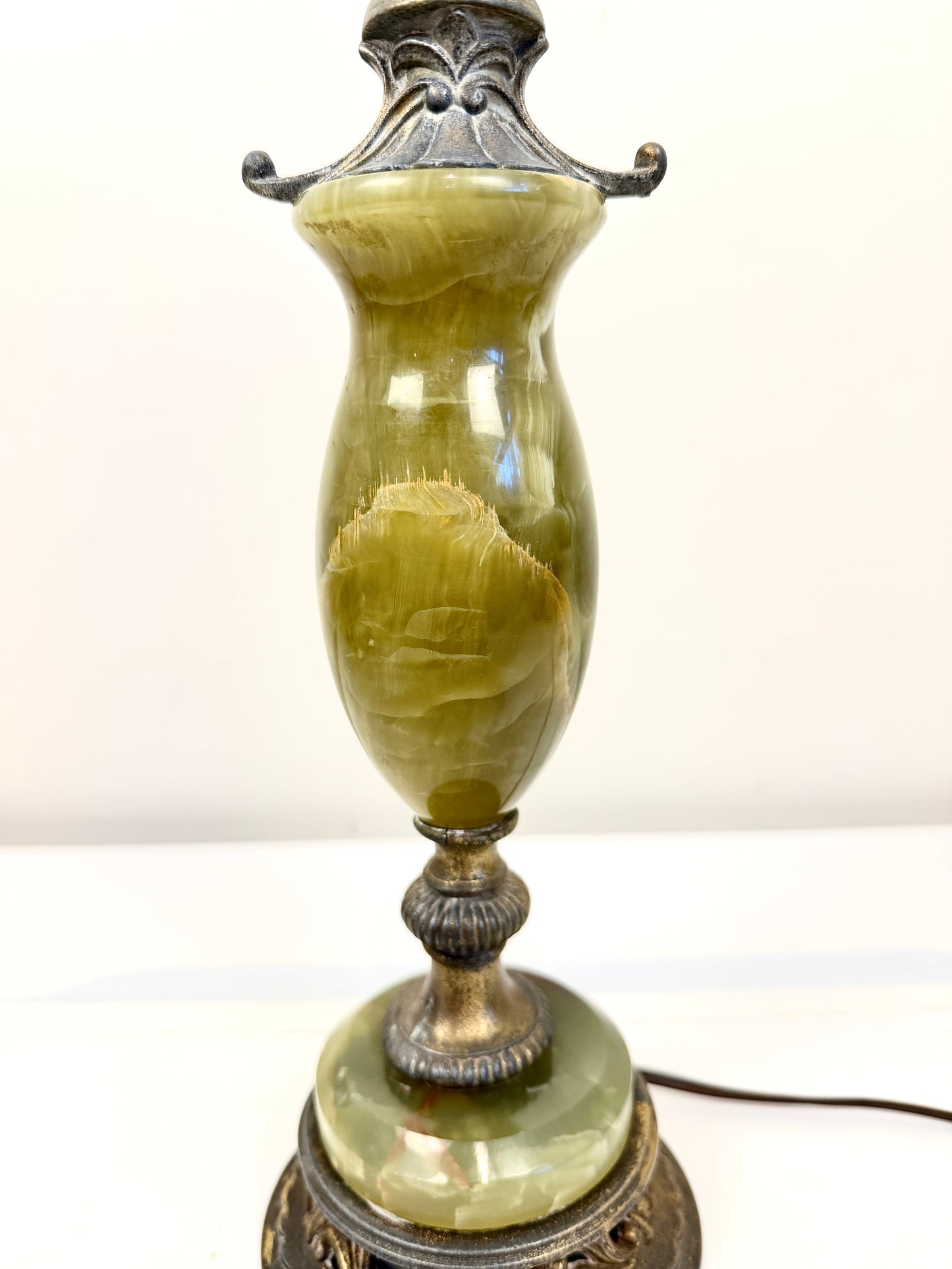 Vintage Green Onyx Lamp