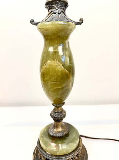 Vintage Green Onyx Lamp