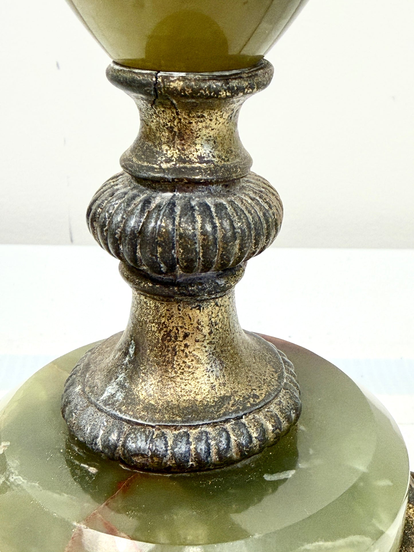 Vintage Green Onyx Lamp