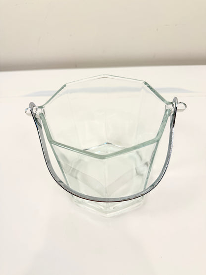 Vintage Glass Ice Bucket
