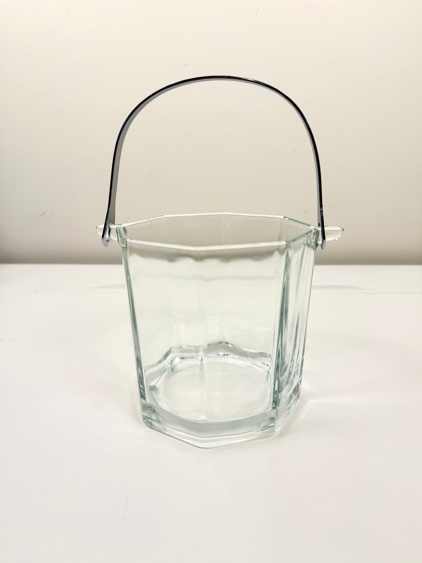 Vintage Glass Ice Bucket