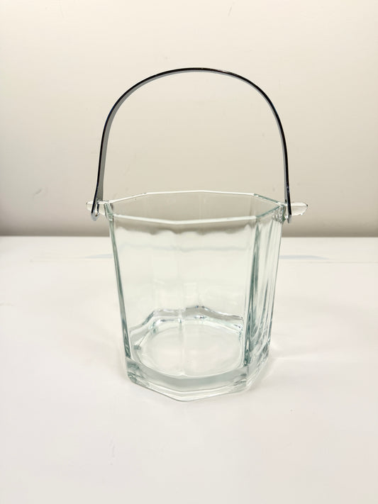 Vintage Glass Ice Bucket