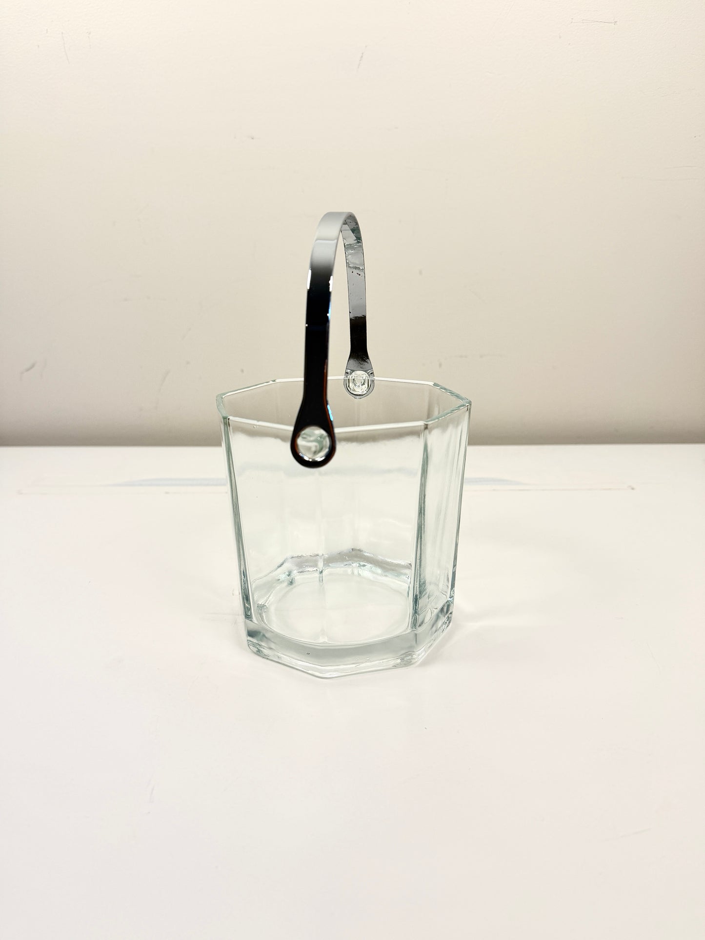 Vintage Glass Ice Bucket