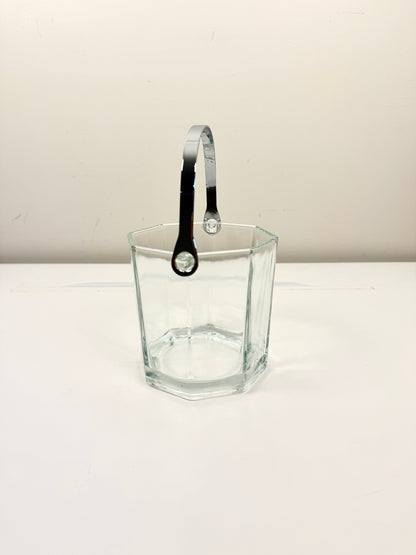 Vintage Glass Ice Bucket