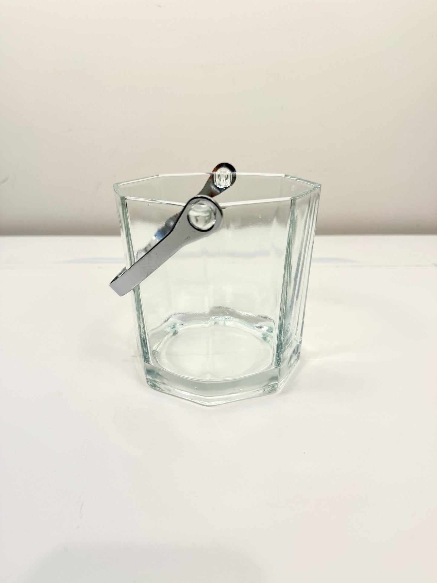 Vintage Glass Ice Bucket