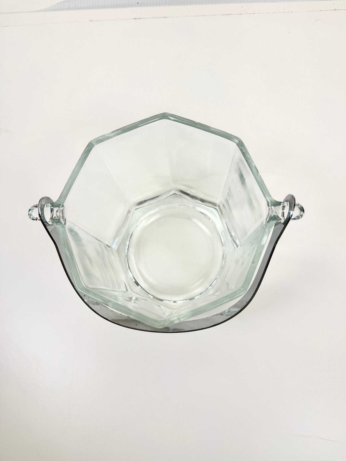 Vintage Glass Ice Bucket
