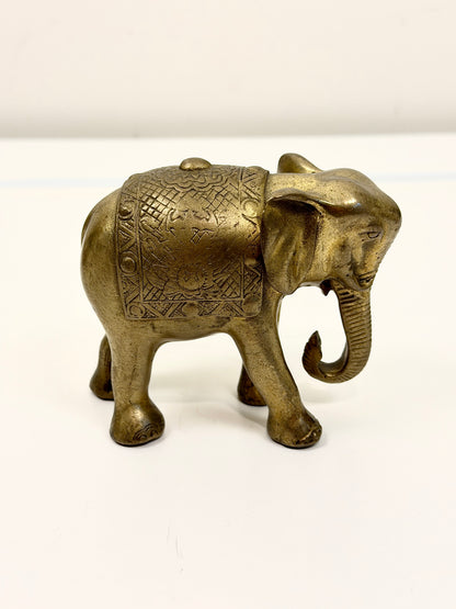 Vintage Brass Elephant