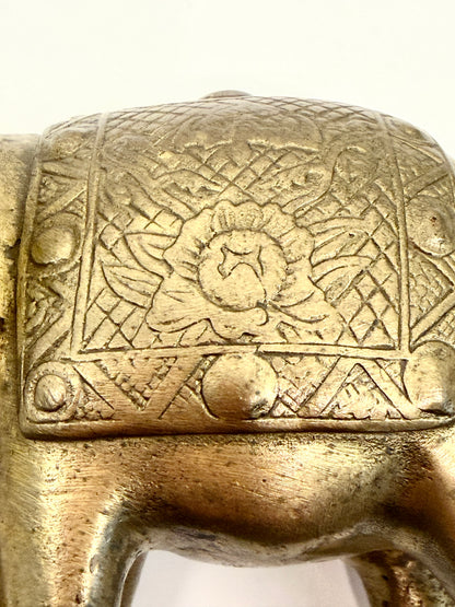 Vintage Brass Elephant
