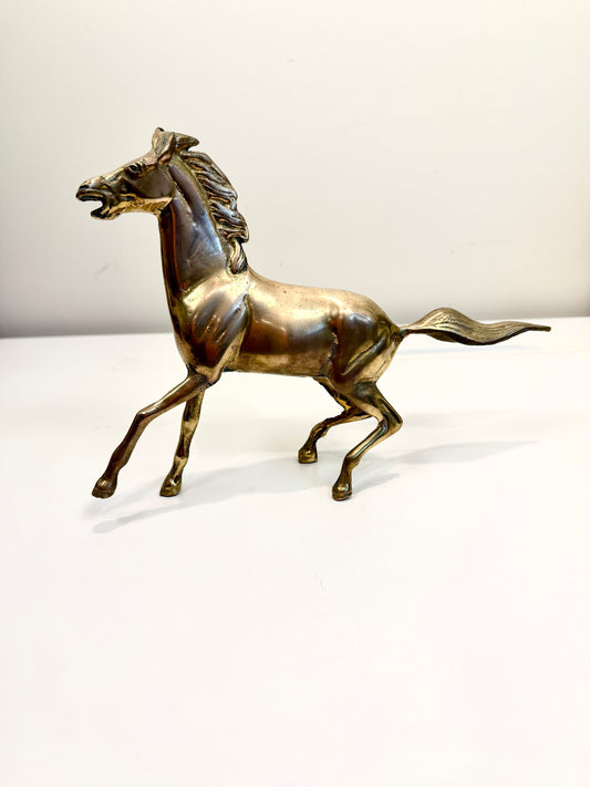 Vintage Brass Horse