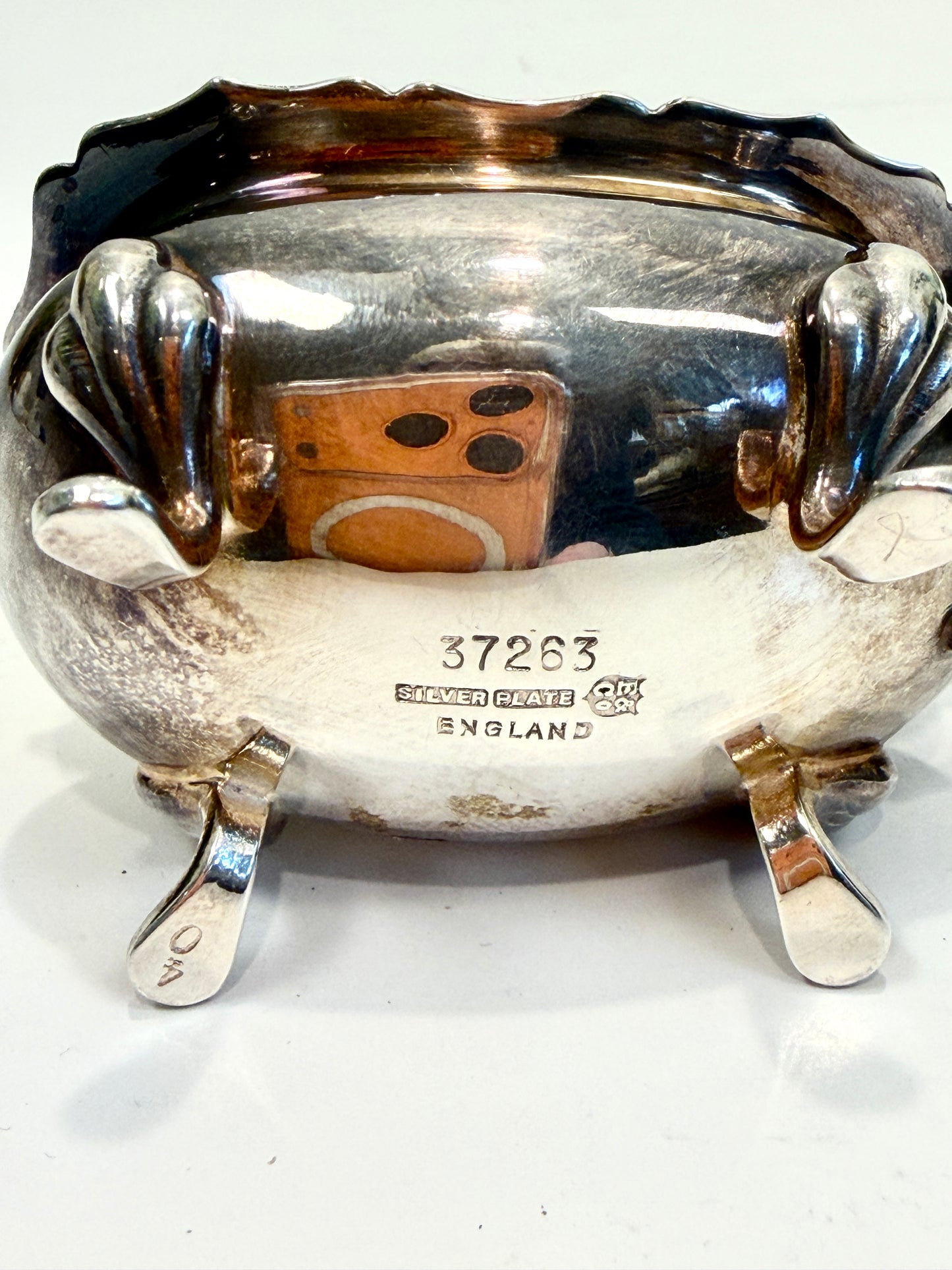 Vintage Antique Silver Condiment Server:  England